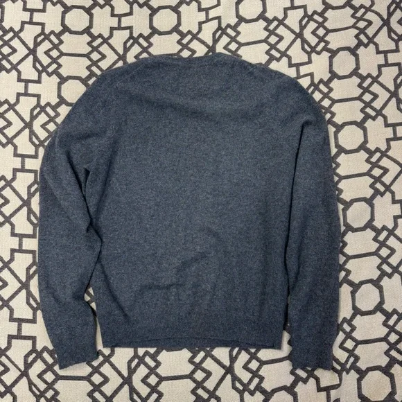 Nordstrom 100% Cashmere Crewneck Sweater Gray Sz M - Picture 8 of 10